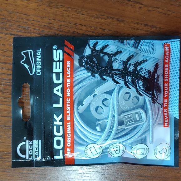 Brand New Lock Laces for Sneakers. No-Tie Shoe Laces Cool Gray. - Picture 1 of 3